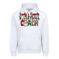 White Santa's Favorite Volleyball Coach For Christmas Urban Hoodie - FaDigitalArtStudio