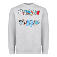Heather Grey custom name nurse Heavyweight Sweatshirt - MaliasSmallBusiness