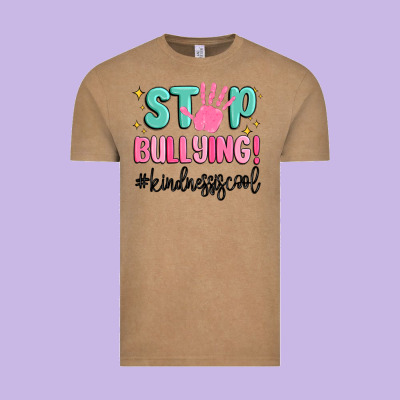 Stop Bullying Kindness Is Cool Vintage Tee Designed By Maliassmallbusiness