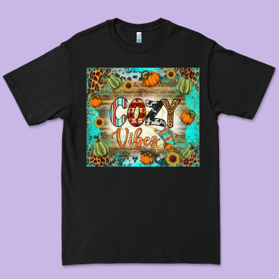 Cozy Vibes Tumbler Premium Tee Designed By Bundleandbundleshop