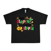 Black chip dippin' margarita sippin Urban Heavy Tee - MaliasSmallBusiness