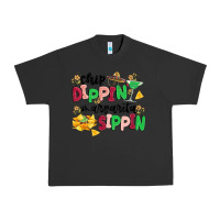 Pigment Black chip dippin' margarita sippin Urban Heavy Tee - MaliasSmallBusiness