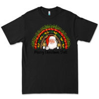 Black merry christmas y'all santa rainbow Premium Tee - AdoDesignShop
