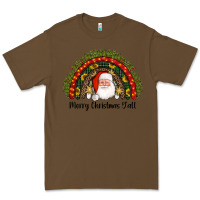 Cacao merry christmas y'all santa rainbow Premium Tee - AdoDesignShop