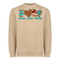 Mushroom peace love teach Heavyweight Sweatshirt - NancyCooperArtShop