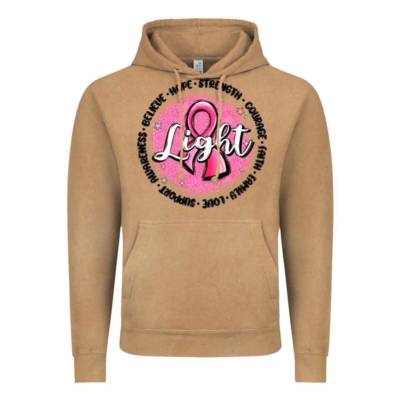Fight Breast Cancer Vintage Hoodie by MaliasSmallBusiness | Teevron