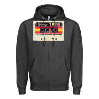 Charcoal Heather 30th birthday 30 years 1990 retro tape cassette Zipper Hoodie - Bettercallsaul