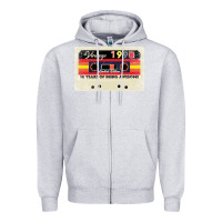 Heather Grey 30th birthday 30 years 1990 retro tape cassette Zipper Hoodie - Bettercallsaul