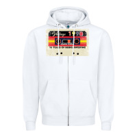 White 30th birthday 30 years 1990 retro tape cassette Zipper Hoodie - Bettercallsaul