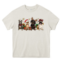 Christmas Chihuahua Pitbull Pug Dachshund Heavy Core Tee | Teevron