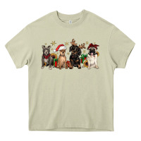 Mossy christmas chihuahua pitbull pug dachshund Heavy Core Tee - JahusDesignShop