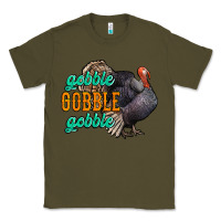 Army Green Thanksgiving turkey gobble gobble Classic Tee - NancyCooperArtShop