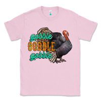 Bubblegum Pink Thanksgiving turkey gobble gobble Classic Tee - NancyCooperArtShop