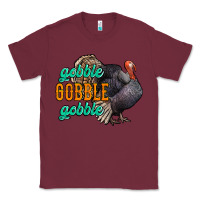 Burgundy Thanksgiving turkey gobble gobble Classic Tee - NancyCooperArtShop