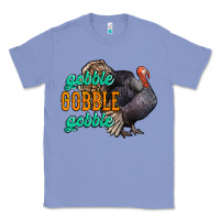 Colony Blue Thanksgiving turkey gobble gobble Classic Tee - NancyCooperArtShop