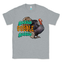 Heather Grey Thanksgiving turkey gobble gobble Classic Tee - NancyCooperArtShop