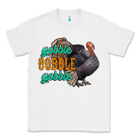 White Thanksgiving turkey gobble gobble Classic Tee - NancyCooperArtShop