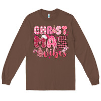 Chestnut christmas vibes pink Long Sleeve Tee - MaliasSmallBusiness