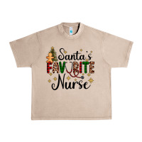 French Oak santa's favorite nurse Urban Heavy Tee - AdoDesignShop
