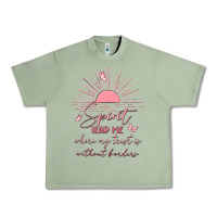 Oil Green spririt religious quote Urban Heavy Tee - MaliasSmallBusiness