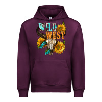 Mauve Wine Western Wild West Rodeo Urban Hoodie - BundleAndBundleShop