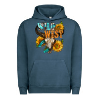 Pigment Midnight Navy Western Wild West Rodeo Urban Hoodie - BundleAndBundleShop