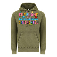 Everyone Communicates Differently Vintage Hoodie | Teevron