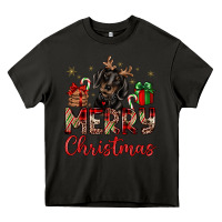Asphalt merry christmas dachshund Heavy Core Tee - JahusDesignShop