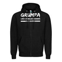 Black Grumpa Zipper Hoodie - Bettercallsaul