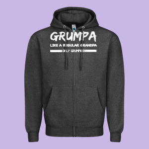 Grumpa Zipper Hoodie Designed By Bettercallsaul