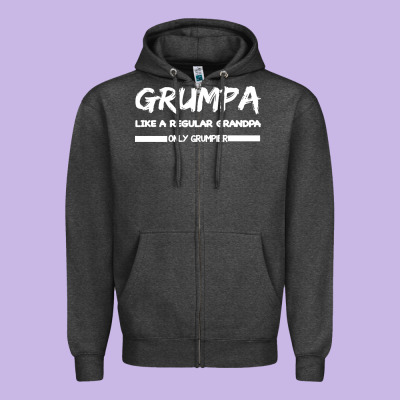 Grumpa Zipper Hoodie Designed By Bettercallsaul