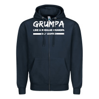 Navy Grumpa Zipper Hoodie - Bettercallsaul