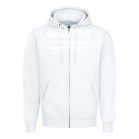 White Grumpa Zipper Hoodie - Bettercallsaul