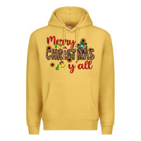 Antique Gold merry christmas y'all Premium Hoodie - JahusDesignShop