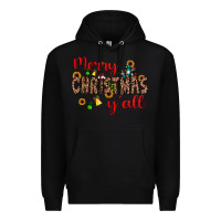 Black merry christmas y'all Premium Hoodie - JahusDesignShop