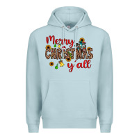 Blue Mist merry christmas y'all Premium Hoodie - JahusDesignShop