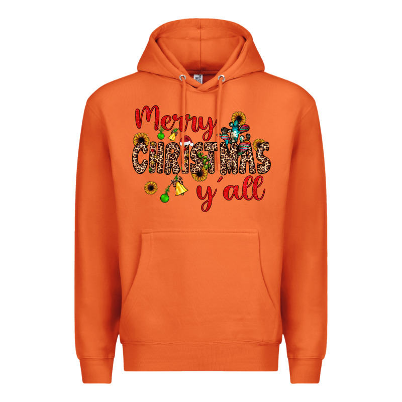 Merry Christmas Y'all Premium Hoodie by JahusDesignShop | Teevron