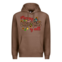 Chestnut merry christmas y'all Premium Hoodie - JahusDesignShop