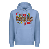 Colony Blue merry christmas y'all Premium Hoodie - JahusDesignShop