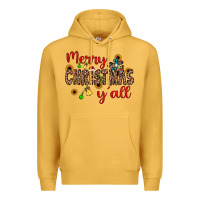 Mustard merry christmas y'all Premium Hoodie - JahusDesignShop