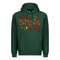 Sports Green merry christmas y'all Premium Hoodie - JahusDesignShop