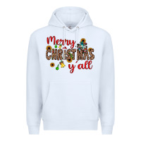 White merry christmas y'all Premium Hoodie - JahusDesignShop