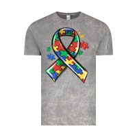 Cloud Rock autism puzzle ribbon Vintage Tee - MaliasSmallBusiness