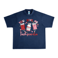 Navy you give me tachycardia Urban Heavy Tee - MaliasSmallBusiness