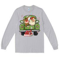Moon Dust christmas santa and reindeer truck Long Sleeve Tee - MaliasSmallBusiness