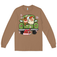 Toasted Coconut christmas santa and reindeer truck Long Sleeve Tee - MaliasSmallBusiness
