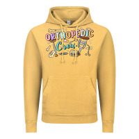 Vintage Mustard orthopedic crew Vintage Hoodie - MaliasSmallBusiness