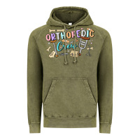 Vintage Olive orthopedic crew Vintage Hoodie - MaliasSmallBusiness