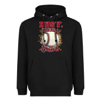 Black Busy raising ballers Heavyweight Hoodie - HowdyJamesFarm