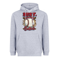 Heather Grey Busy raising ballers Heavyweight Hoodie - HowdyJamesFarm